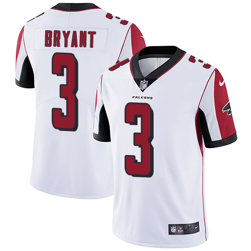 Nike Falcons #3 Matt Bryant White Men's Stitched NFL Vapor Untouchable Limited Jersey